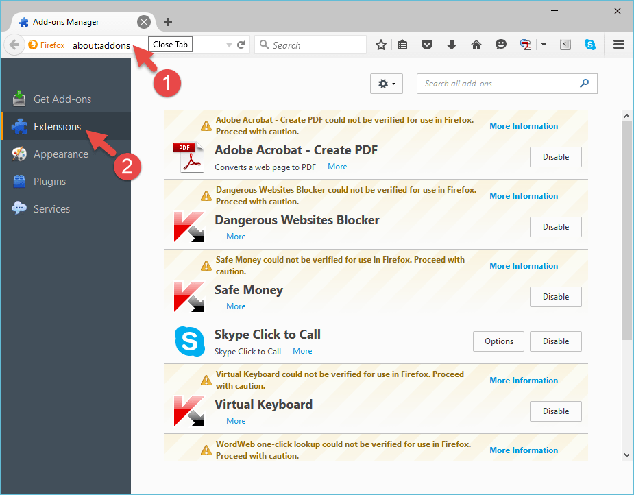 Firefox-PlugIns-List