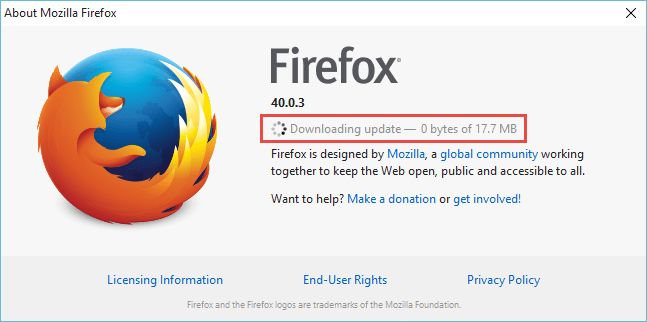 Firefox-Update-Procedure