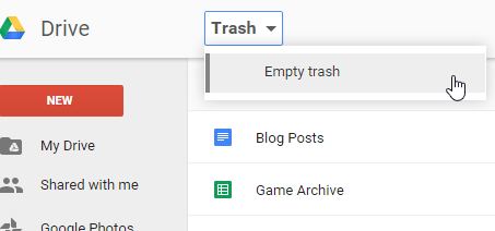 Trash-Option