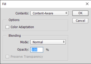 Select 100% for Opacity